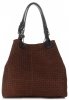 Bőr táska shopper bag Vittoria Gotti barna V80047